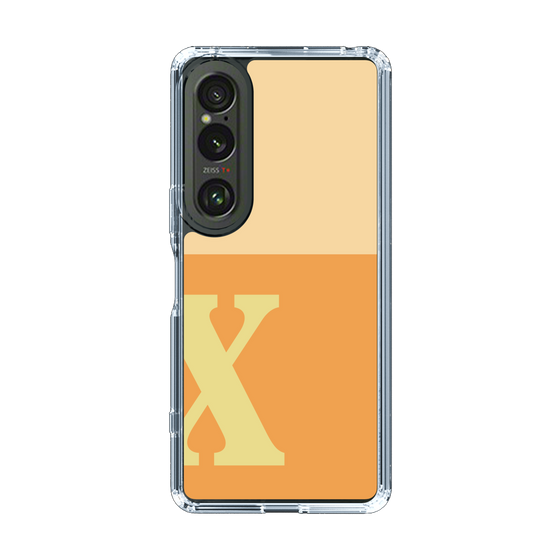 Slim Protection Case［ Original - initial two tone - X orange ］