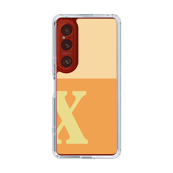 Slim Protection Case［ Original - initial two tone - X orange ］