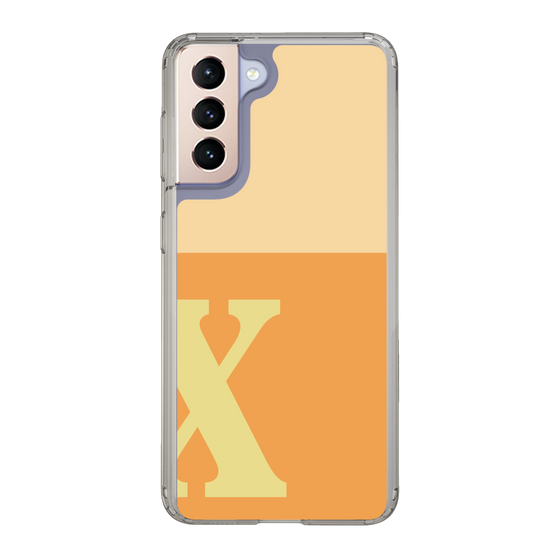 Slim Protection Case［ Original - initial two tone - X orange ］