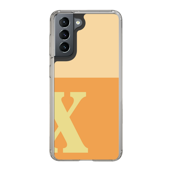 Slim Protection Case［ Original - initial two tone - X orange ］