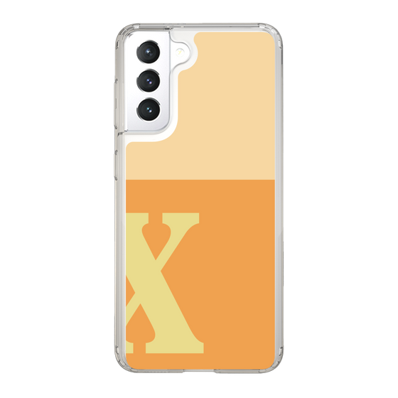 Slim Protection Case［ Original - initial two tone - X orange ］
