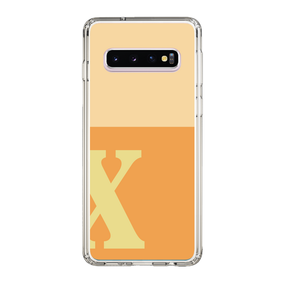 Slim Protection Case［ Original - initial two tone - X orange ］