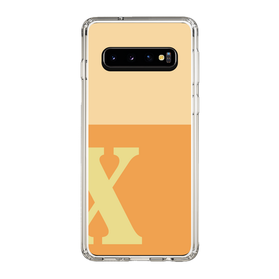 Slim Protection Case［ Original - initial two tone - X orange ］