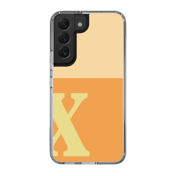 Slim Protection Case［ Original - initial two tone - X orange ］