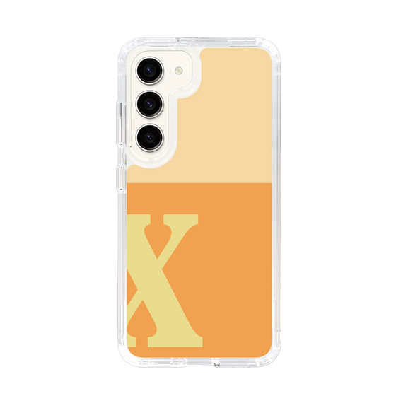 Slim Protection Case［ Original - initial two tone - X orange ］
