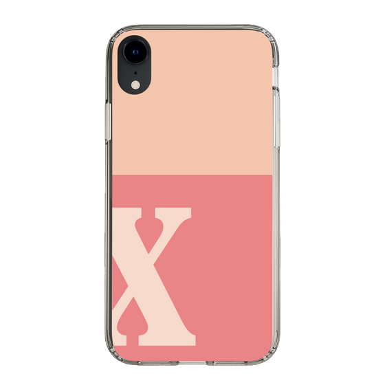 Slim Protection Case［ Original - initial two tone - X pink ］
