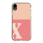 Slim Protection Case［ Original - initial two tone - X pink ］