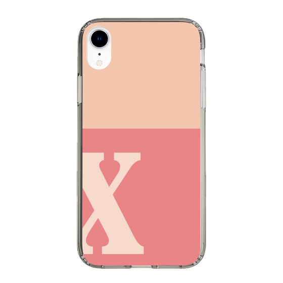 Slim Protection Case［ Original - initial two tone - X pink ］