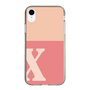 Slim Protection Case［ Original - initial two tone - X pink ］