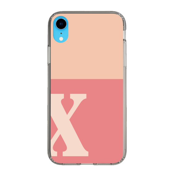 Slim Protection Case［ Original - initial two tone - X pink ］