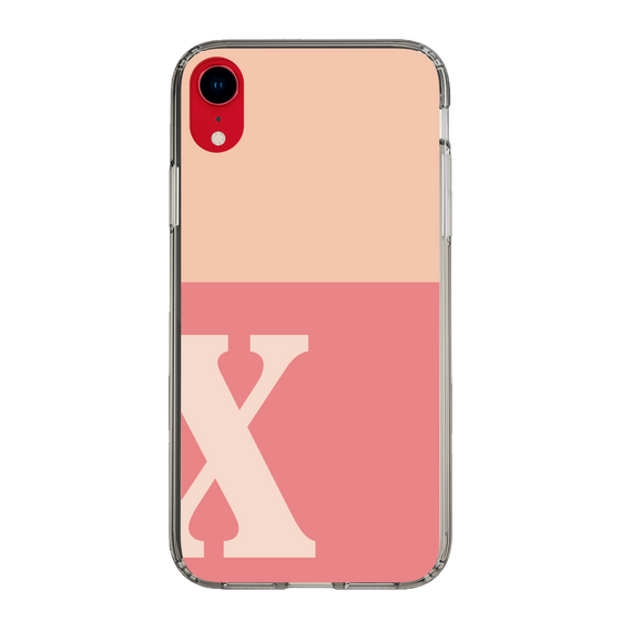 Slim Protection Case［ Original - initial two tone - X pink ］