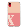 Slim Protection Case［ Original - initial two tone - X pink ］