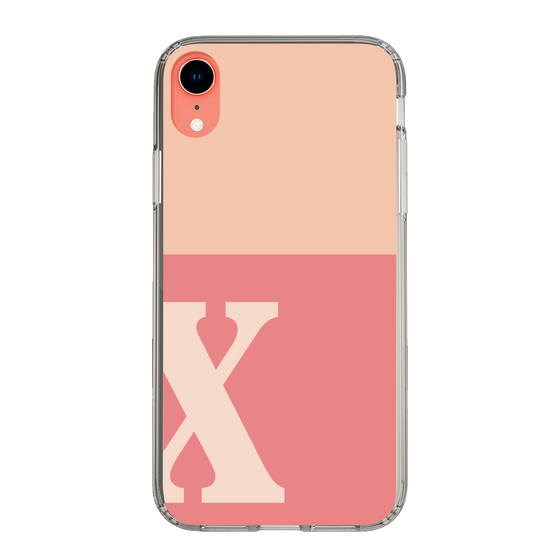 Slim Protection Case［ Original - initial two tone - X pink ］