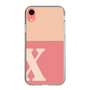Slim Protection Case［ Original - initial two tone - X pink ］