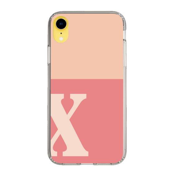 Slim Protection Case［ Original - initial two tone - X pink ］