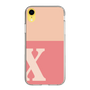 Slim Protection Case［ Original - initial two tone - X pink ］
