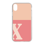 Slim Protection Case［ Original - initial two tone - X pink ］