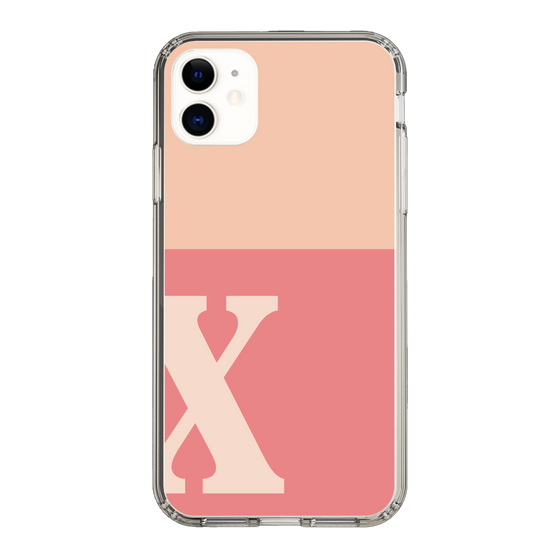 Slim Protection Case［ Original - initial two tone - X pink ］
