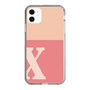 Slim Protection Case［ Original - initial two tone - X pink ］
