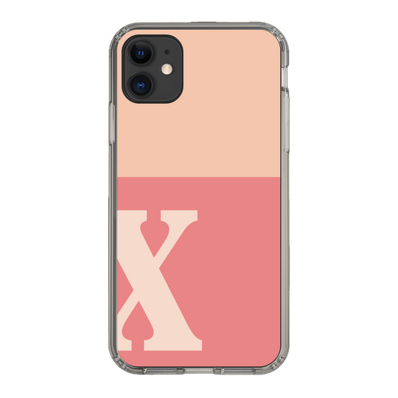 Slim Protection Case［ Original - initial two tone - X pink ］