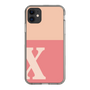 Slim Protection Case［ Original - initial two tone - X pink ］