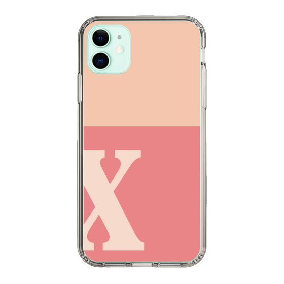 Slim Protection Case［ Original - initial two tone - X pink ］