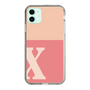 Slim Protection Case［ Original - initial two tone - X pink ］
