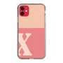 Slim Protection Case［ Original - initial two tone - X pink ］