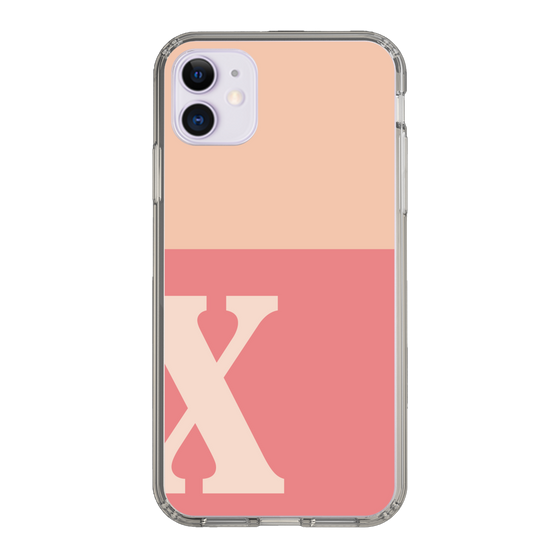 Slim Protection Case［ Original - initial two tone - X pink ］