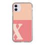 Slim Protection Case［ Original - initial two tone - X pink ］