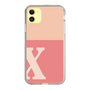 Slim Protection Case［ Original - initial two tone - X pink ］