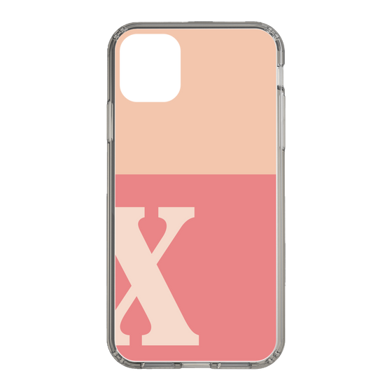 Slim Protection Case［ Original - initial two tone - X pink ］