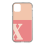Slim Protection Case［ Original - initial two tone - X pink ］