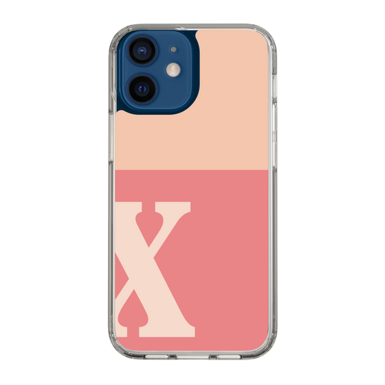 Slim Protection Case［ Original - initial two tone - X pink ］