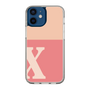 Slim Protection Case［ Original - initial two tone - X pink ］