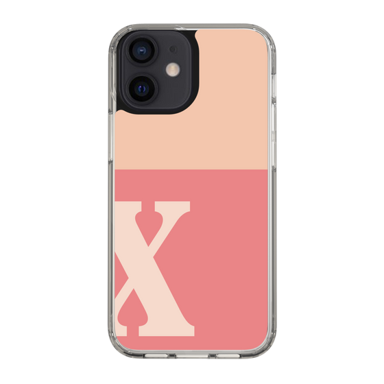 Slim Protection Case［ Original - initial two tone - X pink ］