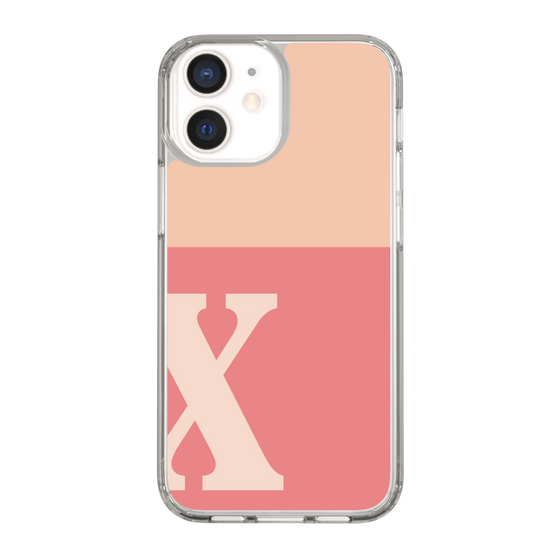 Slim Protection Case［ Original - initial two tone - X pink ］