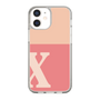 Slim Protection Case［ Original - initial two tone - X pink ］