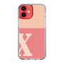 Slim Protection Case［ Original - initial two tone - X pink ］