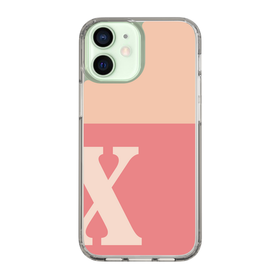 Slim Protection Case［ Original - initial two tone - X pink ］