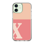 Slim Protection Case［ Original - initial two tone - X pink ］