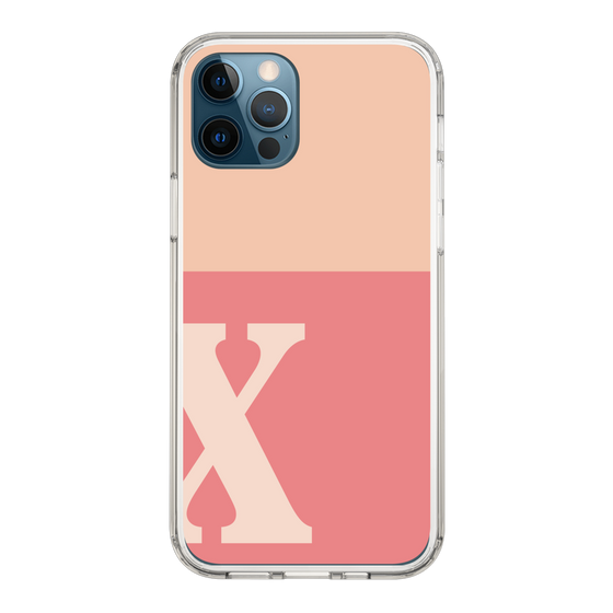 Slim Protection Case［ Original - initial two tone - X pink ］