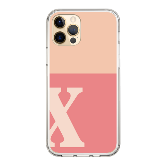 Slim Protection Case［ Original - initial two tone - X pink ］