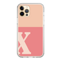 Slim Protection Case［ Original - initial two tone - X pink ］