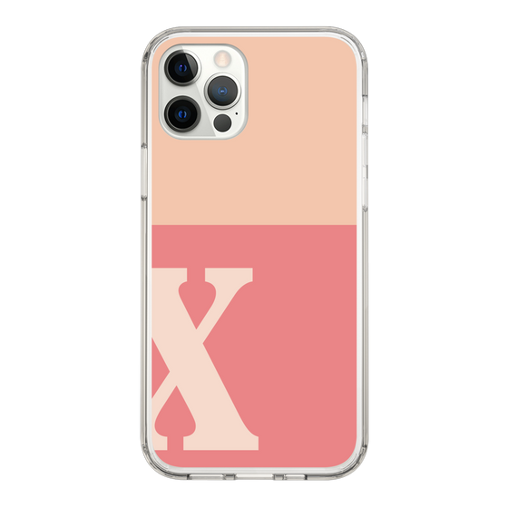 Slim Protection Case［ Original - initial two tone - X pink ］