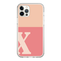 Slim Protection Case［ Original - initial two tone - X pink ］