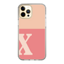 Slim Protection Case［ Original - initial two tone - X pink ］