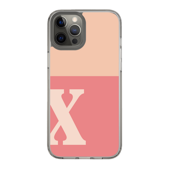 Slim Protection Case［ Original - initial two tone - X pink ］