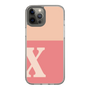 Slim Protection Case［ Original - initial two tone - X pink ］
