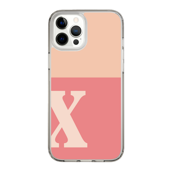 Slim Protection Case［ Original - initial two tone - X pink ］